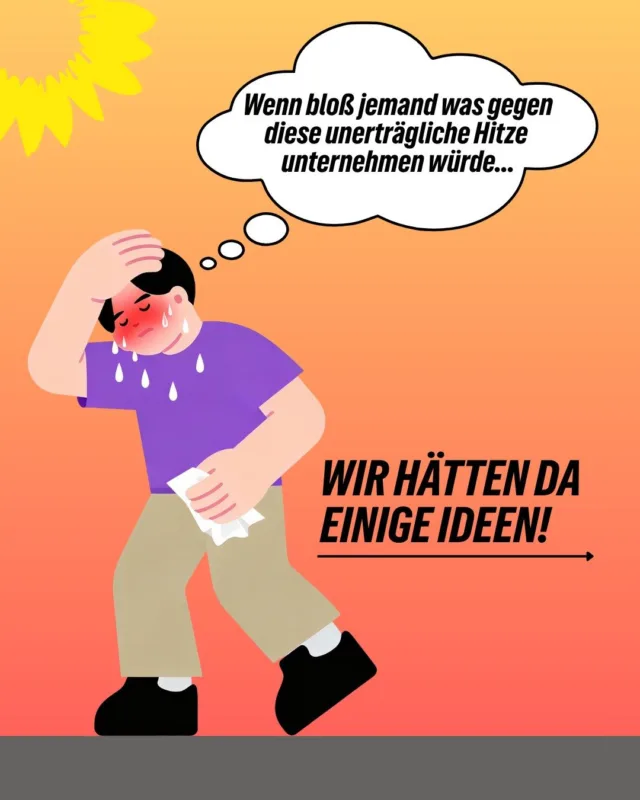Hitze ist nicht nur unangenehm – sie kann zur echten Gesundheitsgefahr werden. ☀️🌡️

Gerade ältere und pflegebedürftige Menschen leiden besonders unter immer heißeren Sommern. Deshalb braucht Leverkusen mehr als kurzfristige Tipps für heiße Tage: Wir müssen unsere Stadt dauerhaft an die Folgen der Klimakrise anpassen.

🌳 mehr Bäume, Grünflächen und Schatten
💧 weniger Versiegelung und mehr Entsiegelung
🏡 begrünte Dächer und Fassaden
🌱 eine wirksame Baumschutzsatzung
🏥 besseren Hitzeschutz in Pflegeeinrichtungen
📋 und endlich die konsequente Umsetzung des Klimaanpassungskonzepts

Denn Hitzeschutz ist Gesundheitsschutz – und eine lebenswerte Stadt muss auch in immer heißeren Sommern lebenswert bleiben.

👉 Swipe durch den Beitrag und erfahre, was wir für Leverkusen konkret vorhaben.