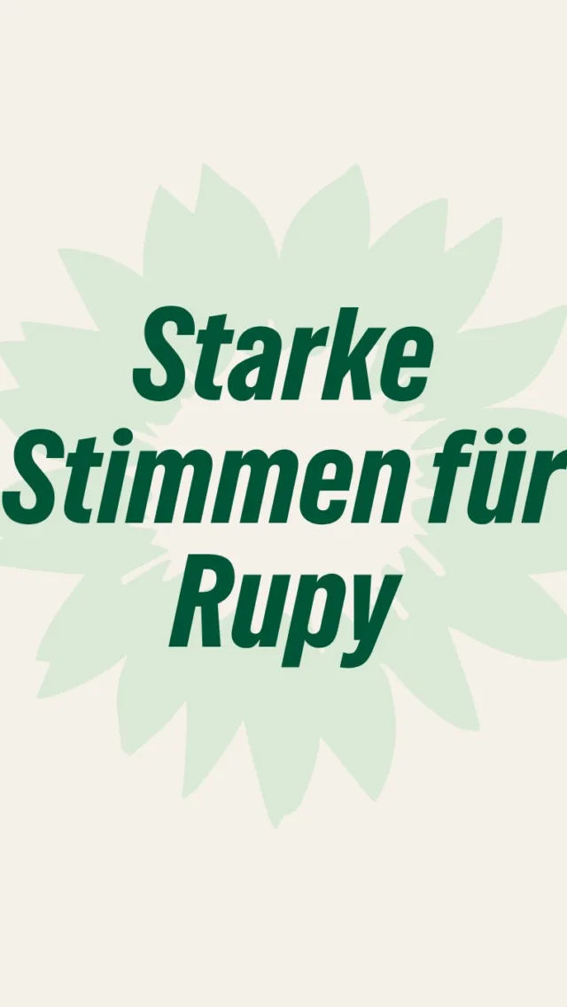 Starke Stimmen für Rupy! ✊✨
Du bist dir nicht sicher ob DU Rupy wählen sollst? Dann bleib dran 💚
Ob im Einsatz gegen Diskriminierung, für faire Migrationspolitik oder für klare Haltung: Rupy David bringt Erfahrung, Herz und Engagement mit. 
 Danke an @pegaheda , @alexandrageese , @safology_ , @nykeslawik , @claudia.wiese.lev und @helbienchen für die starken Worte und die Unterstützung! 💚 
Am 25. April eure Stimme für Rupy!