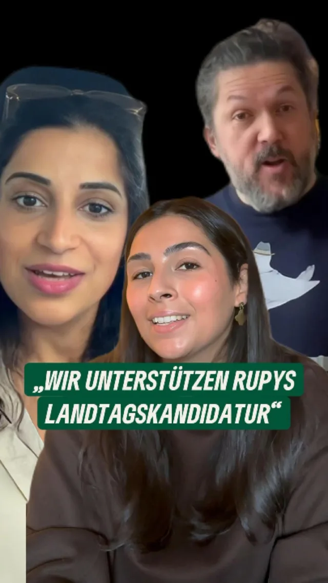 Warum gehört Rupy David in den Landtag?

Das erzählen in unserem neuen Video gleich drei Menschen, die sie und ihre politische Arbeit gut kennen: @schahinag  MdB, @janinamala , Vorsitzende der Grünen Siegen-Wittgenstein, und @gazi_freitag, Landesvorsitzender der Grünen Schleswig-Holstein.

Sie sprechen darüber, was sie an Rupy schätzen: dass sie sich reinhängt, Haltung zeigt, Menschen mit ihren Problemen ernst nimmt und sich seit Jahren unter anderem für Antirassismus, Vielfalt und die Rechte von Geflüchteten einsetzt.
